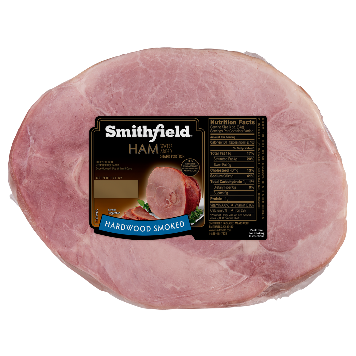 Refrigerated round hams Smithfield